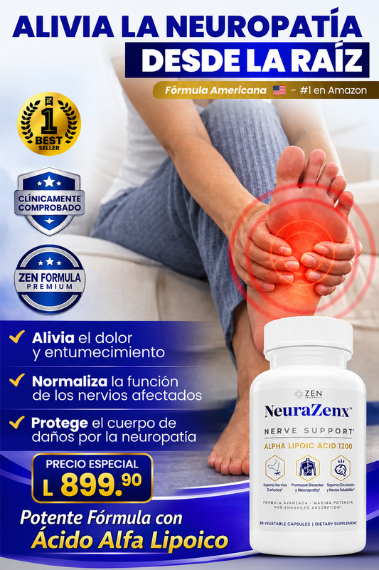 NEURAZENX®: Elimina el dolor por neuropatía y recupera la sensibilidad