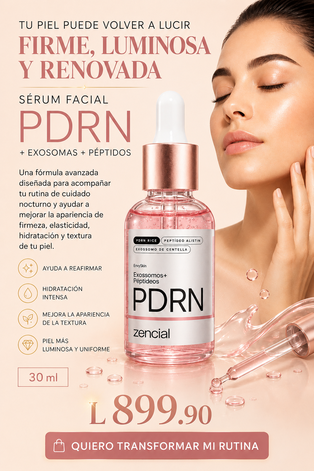 Sérum PDRN®: Reafirma, rejuvenece y transforma la apariencia de tu piel