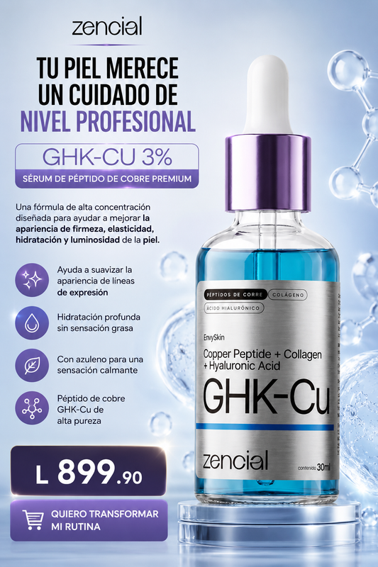 GHK-CU®: Sérum con péptido de cobre para una piel firme y rejuvenecida
