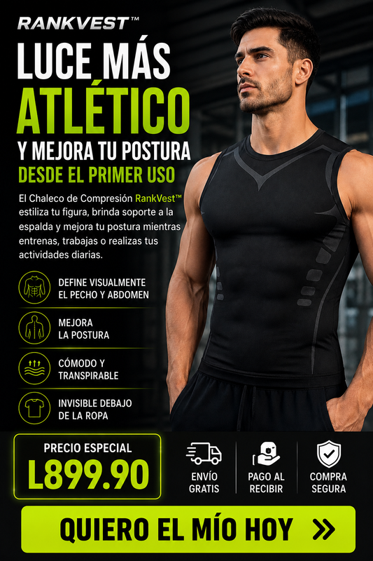 Nueva Camisa de Compresión®: Luce un cuerpo más atlético y mejora tu postura desde el primer uso