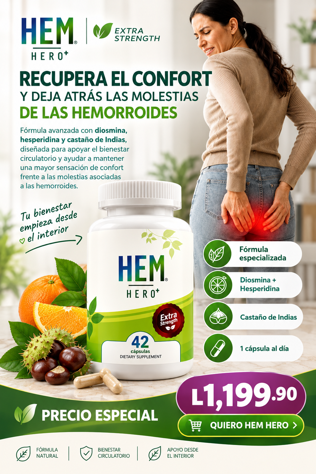 Hem Hero®: Alivia las molestias de las hemorroides y recupera el confort