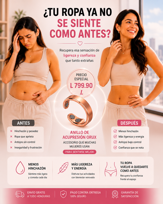 Nuevo Anillo de Cobre Magnético®: Activa tu metabolismo y baja de peso de forma natural