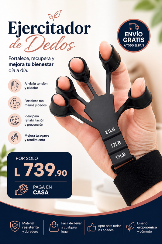 Nuevo Ejercitador de Dedos®: Recupera fuerza y movilidad en tus manos desde casa